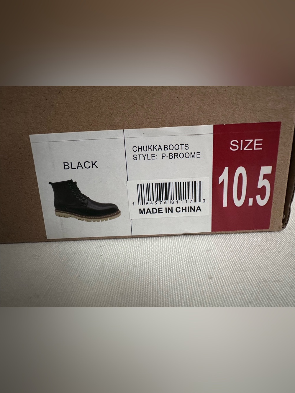 Steve Madden Men's P-Broome Chukka Ankle Boots Lace-Up Size 10.5 Black - Picture 11 of 11